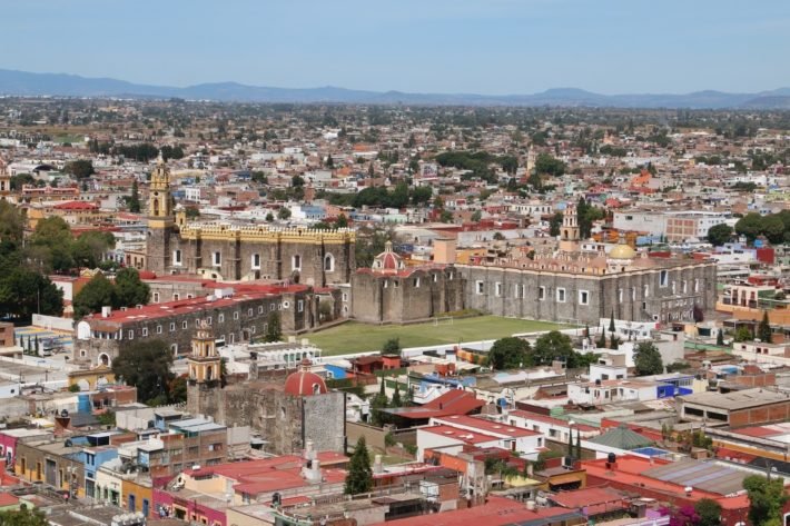 Vista de San Pedro Cholula, nas proximidades de Puebla