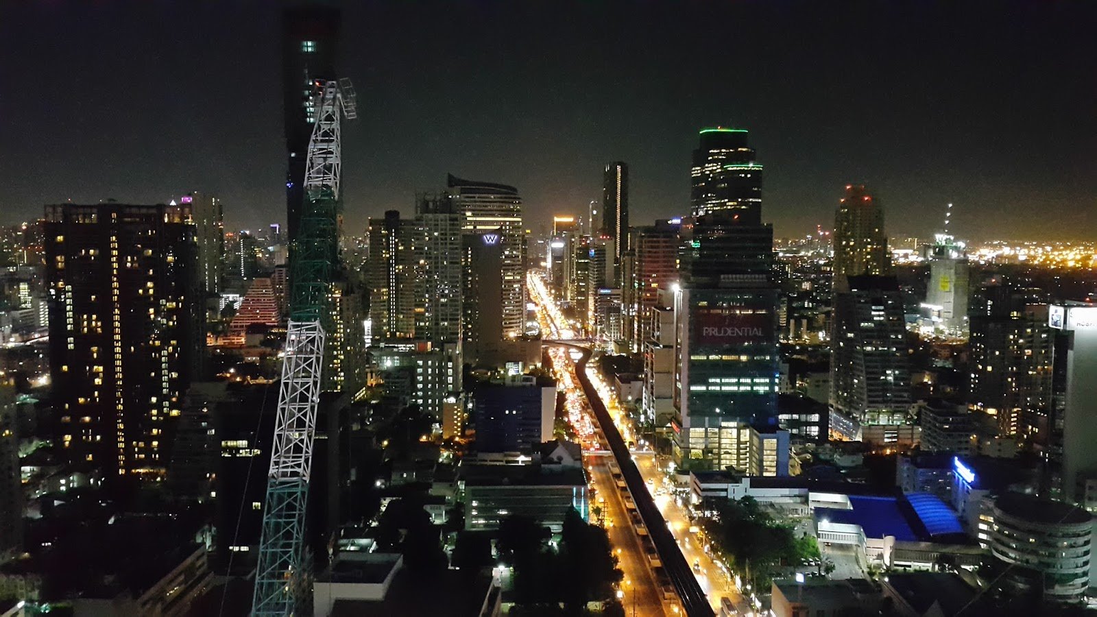 Vista Noturna de Bangkok