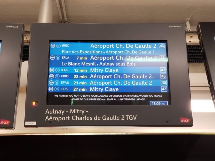 Tela na Estação de RER, Paris