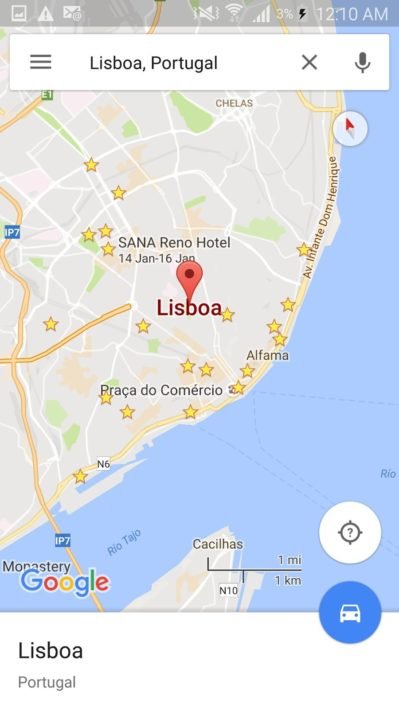 Pontos de Interesse em Lisboa, Portugal