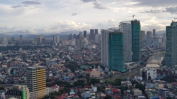 Vista a partir do Hotel em Makati, Manila, Filipinas