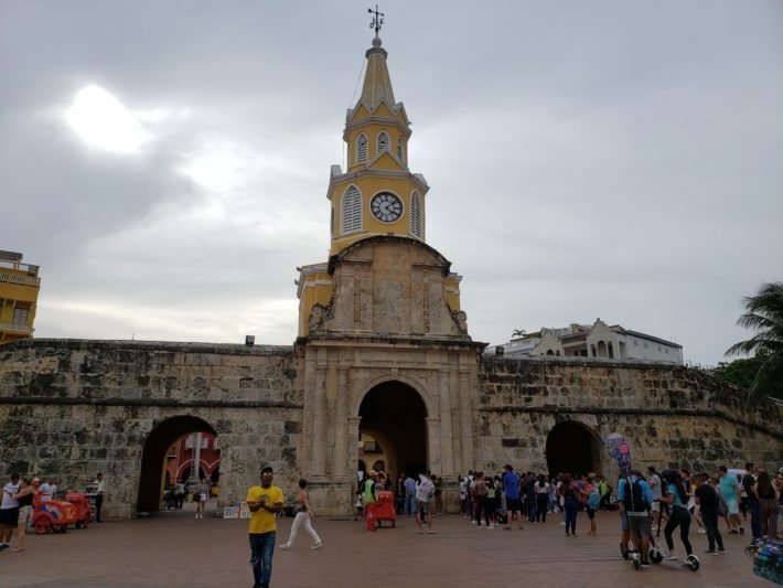 Torre del Reloj y Plaza de las Negras, Cartagena de Índias