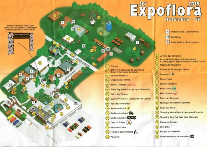 Mapa do Expoflora 2019, Holambra