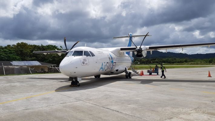 Aeronave ATR 42 - Air Swift, Aeroporto de El Nido (ENI), Filipinas