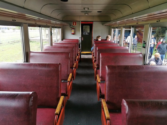 Interior do Vagão de Trem para Morretes, Classe Turistica, Serra Verde Express