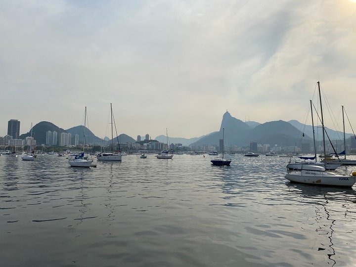 Baia de Guanabara, cristo Redentor, veleiro, Sail in Rio, Rio de Janeiro