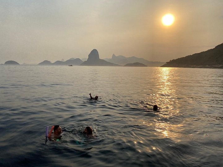 mergulho, praia do Barão do Rio Branco, veleiro, Sail in Rio, Rio de Janeiro