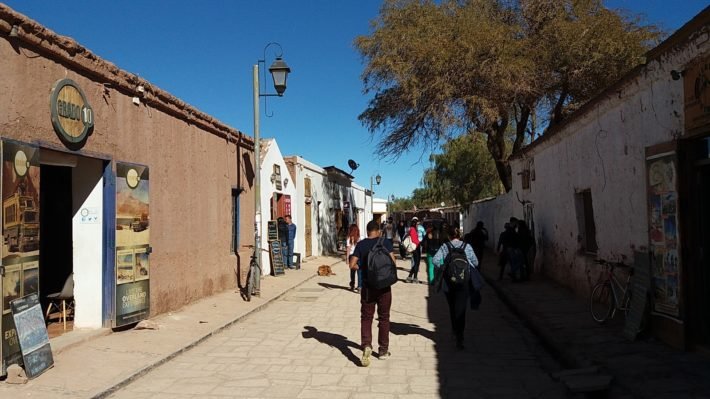 Rua em San Pedro de Atacama, Chile