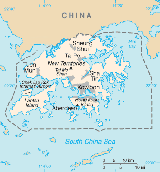 Mapa de Hong Kong (fonte - wikipedia)
