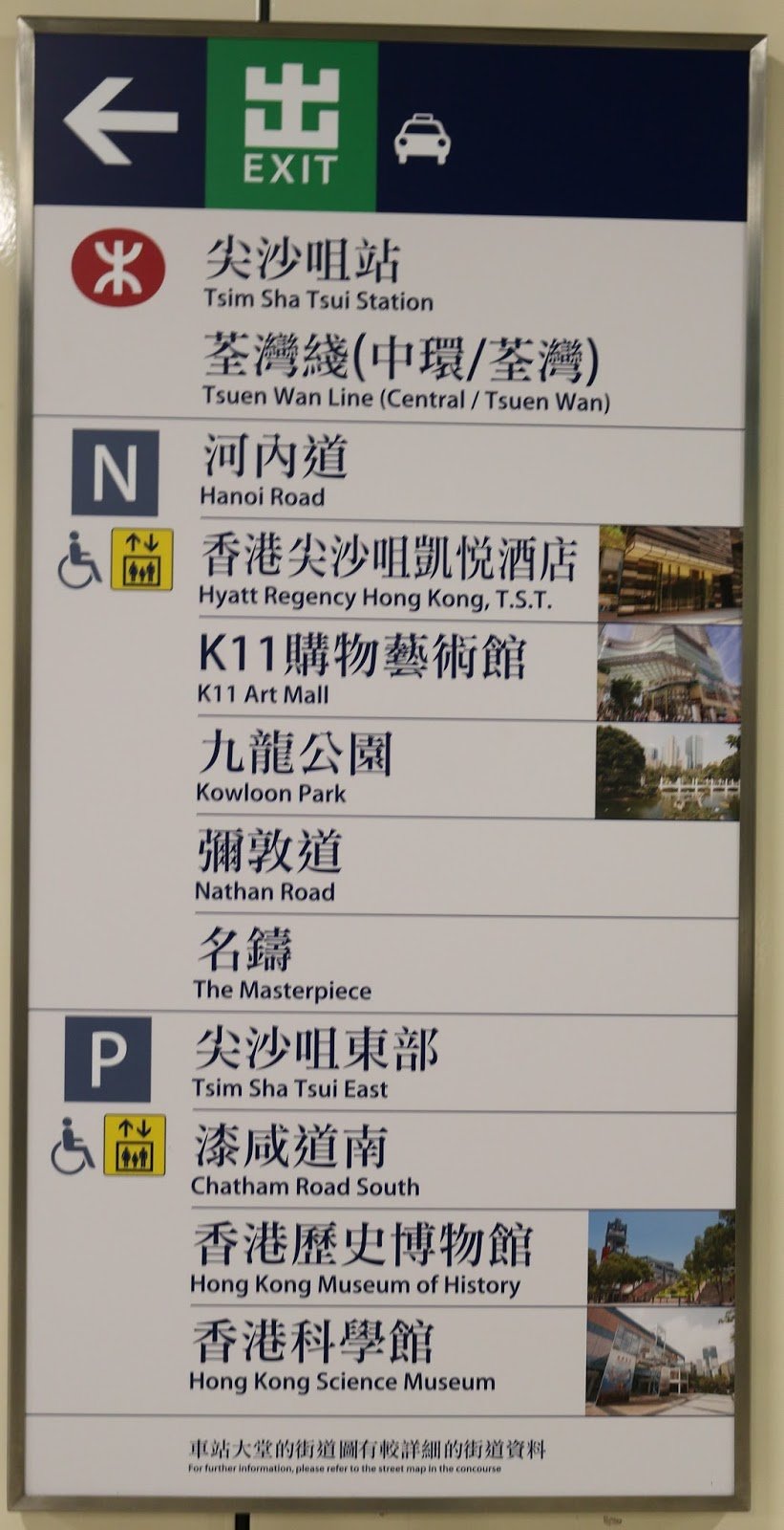 Placas - Metro de Hong Kong - MTR