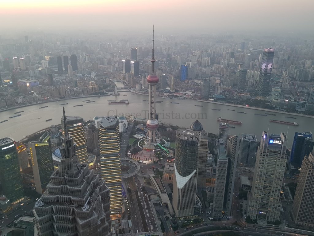 Vista de Xangai - Shanghai World Financial Center