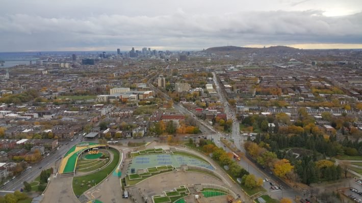 Vista do Parque Olímpico de Montreal