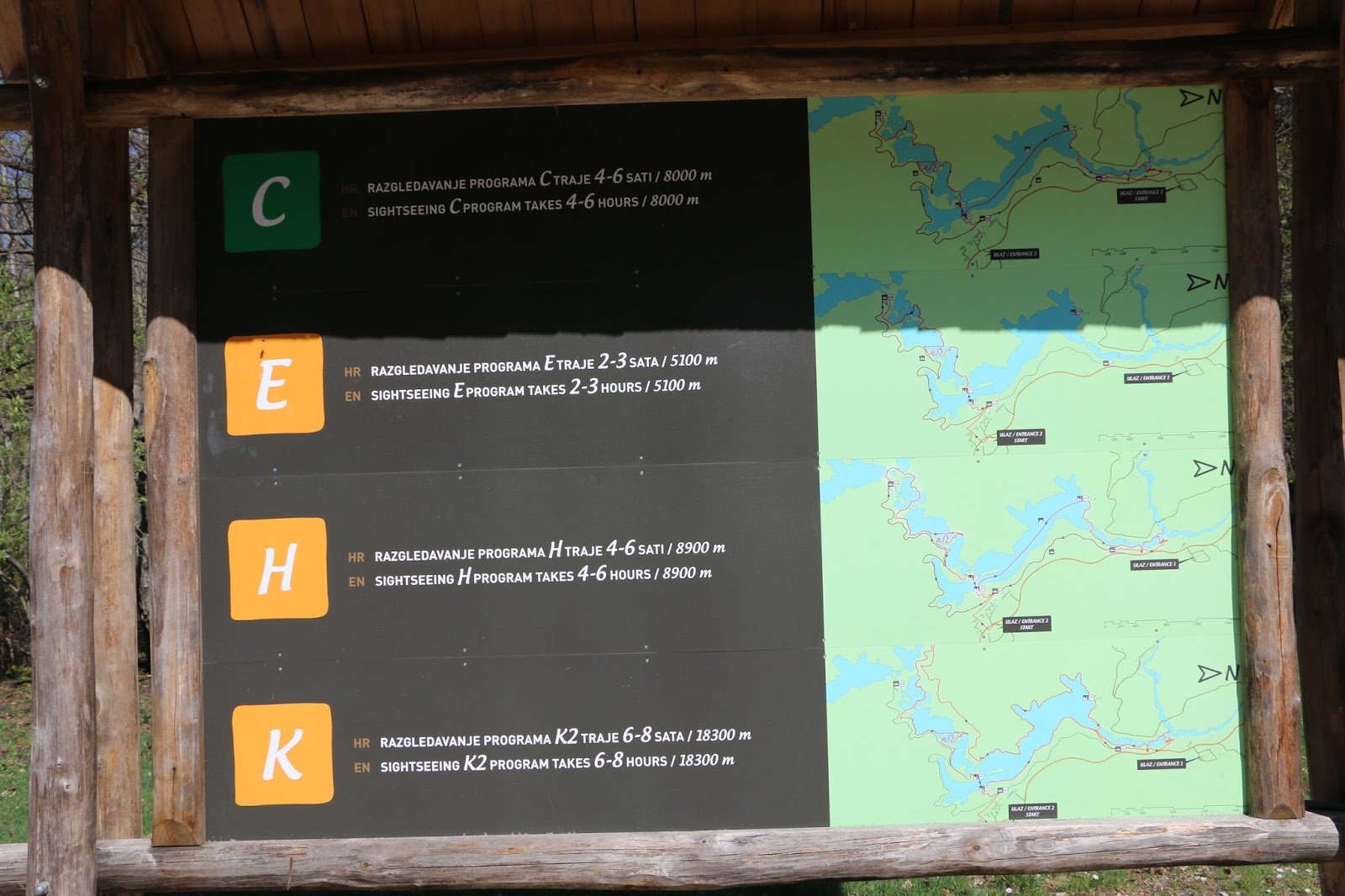 Trilhas no Parque Nacional dos Lagos Plitvice