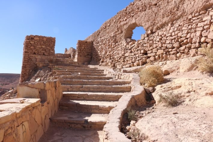 Escada no Ksar Ait Ben Haddou