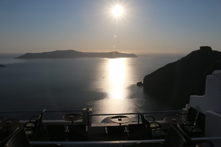 Por do Sol em Firostefani, Santorini
