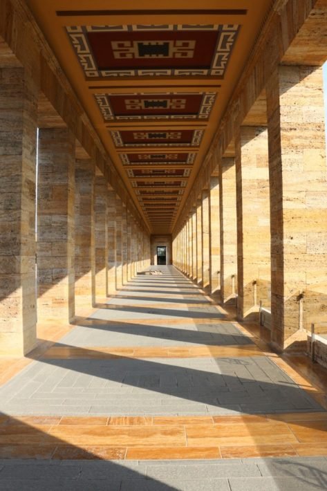 Corredores do Mausoléu de Atatürk, Ankara, Turquia