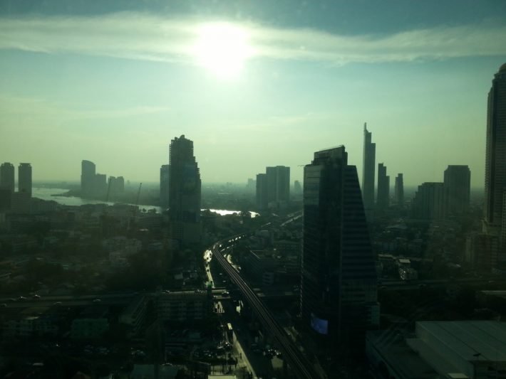 Vista de Bangkok a partir do Eastin Grand Hotel Sathorn