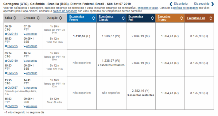 copa airlines extra baggage charge