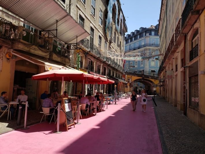 Pink Street, Lisboa, Portugal