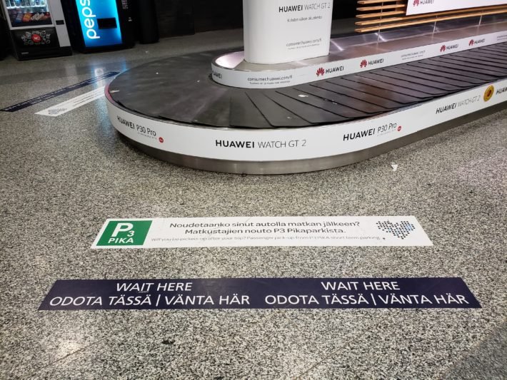 Esteiras de Bagagem no Aeroporto de Helsinque (HEL), Finlândia