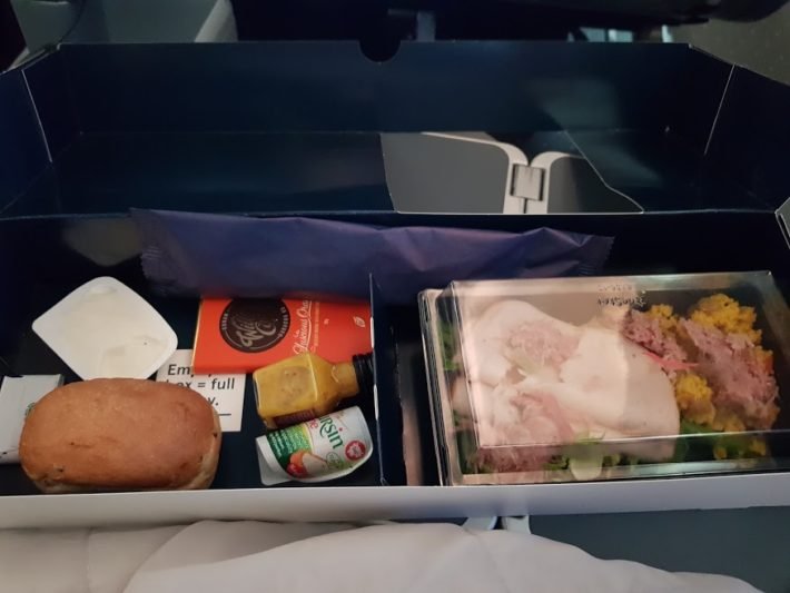 Deuxième repas, classe Premium, Boeing 787 Dreamliner, Norwegian Air