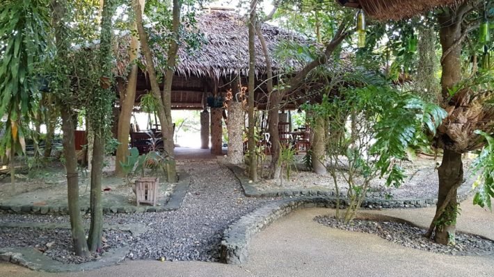 Restaurante do The Blue Orchid Resort, Moalboal, Ilha de Cebu, Filipinas