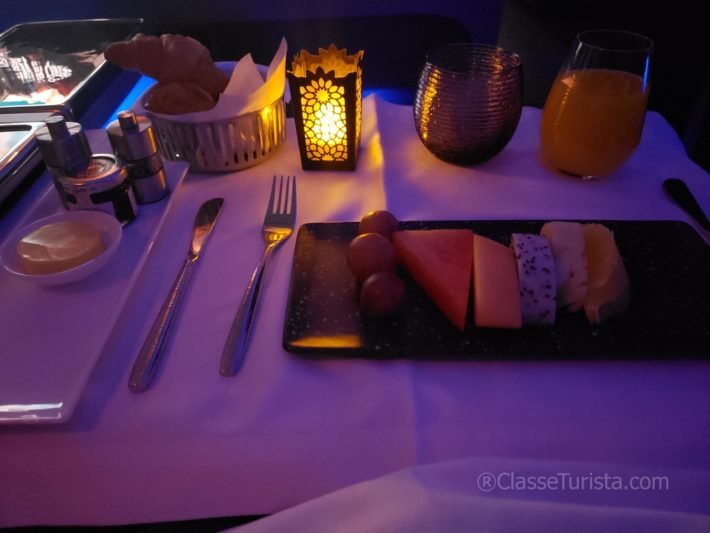 Fruit Plate for Breakfast, Qatar Airways