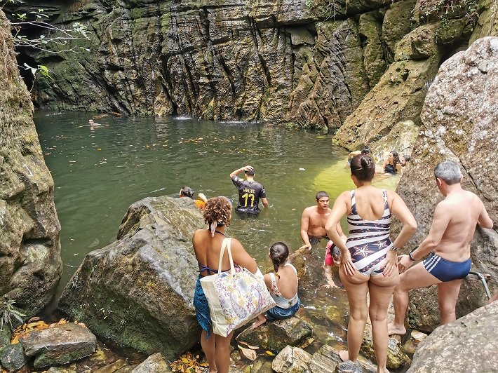 Poço da Cachoeira da Gruta, Salto do Corumbá, Corumbá de Goiás