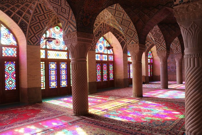 Pink Mosque, Shiraz, Irã