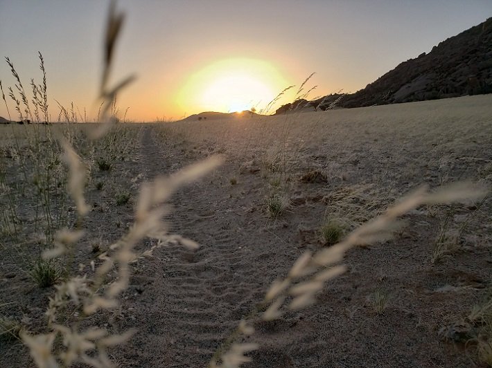 Por do Sol no Desert Camp, Namibia