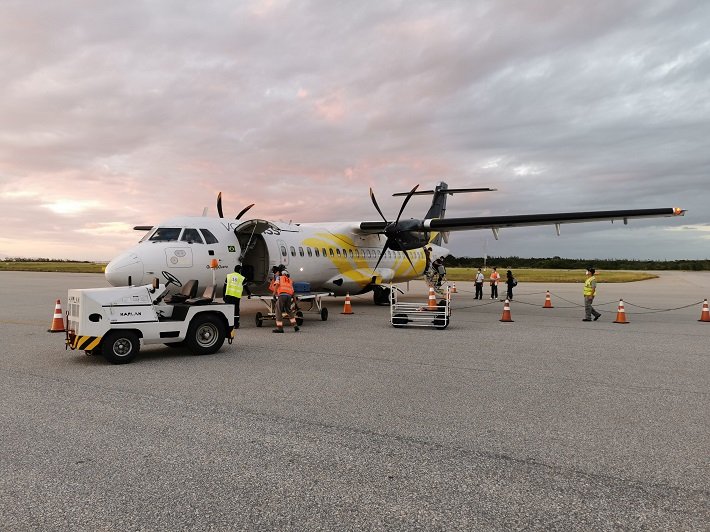 Aeronave ATR da Voe Pass, Aeroporto de Cabo Frio (CFB)