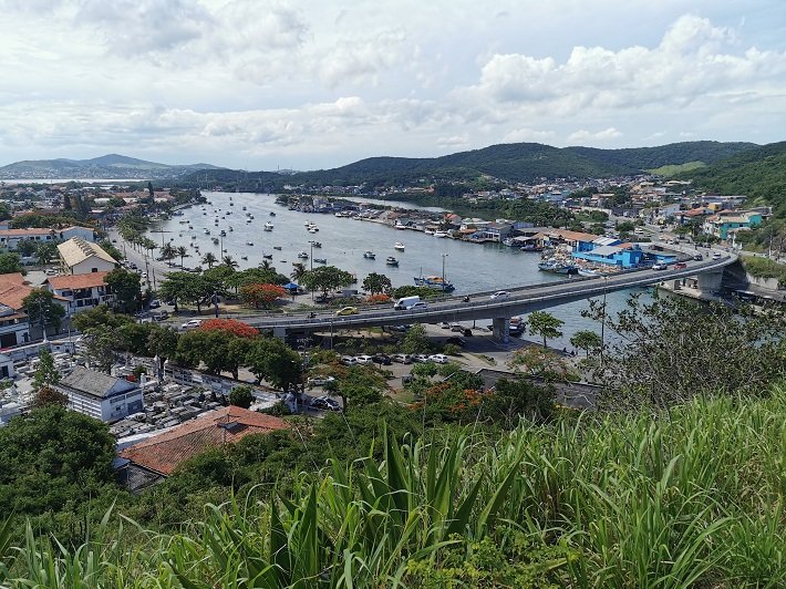 Canal do Itajuru, Vista a partir do Morro da Guia, Cabo Frio