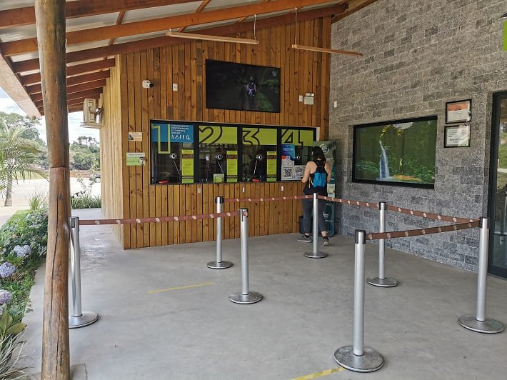 Bilheteria no Centro de Visitantes, Parque Buraco do Padre