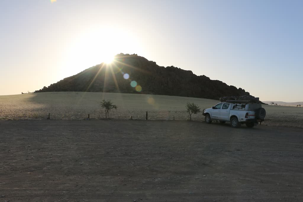 Sunset at Desert Camp, Sossusvlei, Namibia