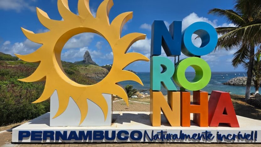 Letreiro em Fernando de Noronha, Pernambuco