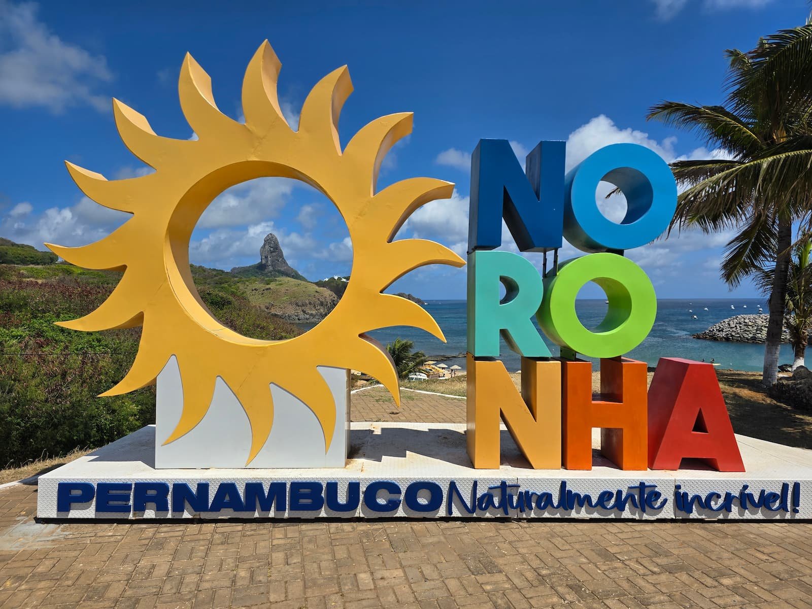 Letreiro em Fernando de Noronha, Pernambuco