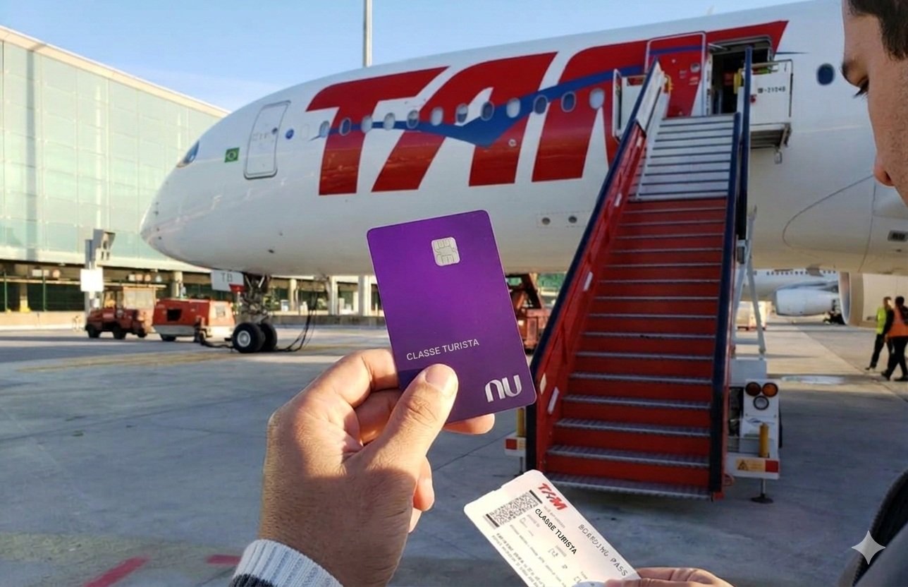 Parceria entre o cartão Nubank Black Ultravioleta e o Latam Pass para Pontos Qualificáveis